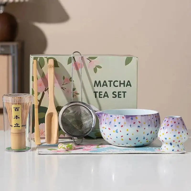 8PCS New Color Gradient Matcha Set, Japanese-Style Matcha Ceramic Bowl Tea Set, Matcha Tool Set Gift Box, For Making Matcha
8PCS New Color Gradient Matcha Set, Japanese-Style Matcha Ceramic Bowl Tea Set, Matcha Tool Set Gift Box, For Making Matcha
