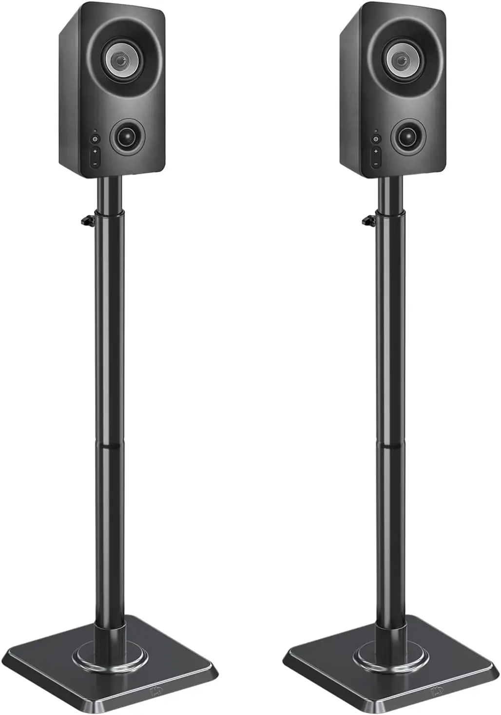Adjustable Height Speaker Stands Pair with Cable Management, Heavy-Duty Cast Iron Base for Bookshelf Speakers up to 11 lbs
Adjustable Height Speaker Stands Pair with Cable Management, Heavy-Duty Cast Iron Base for Bookshelf Speakers up to 11 lbs