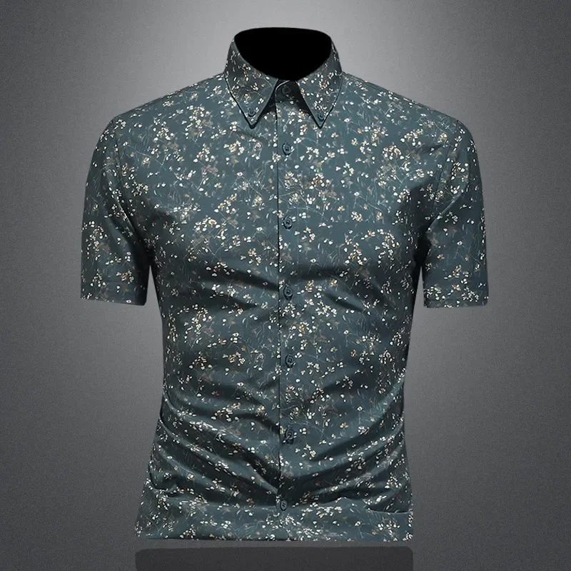 Men Slim Floral Printed Casual Lapel Short Sleeve Fashion Daily Shirts S-4XL
Men Slim Floral Printed Casual Lapel Short Sleeve Fashion Daily Shirts S-4XL