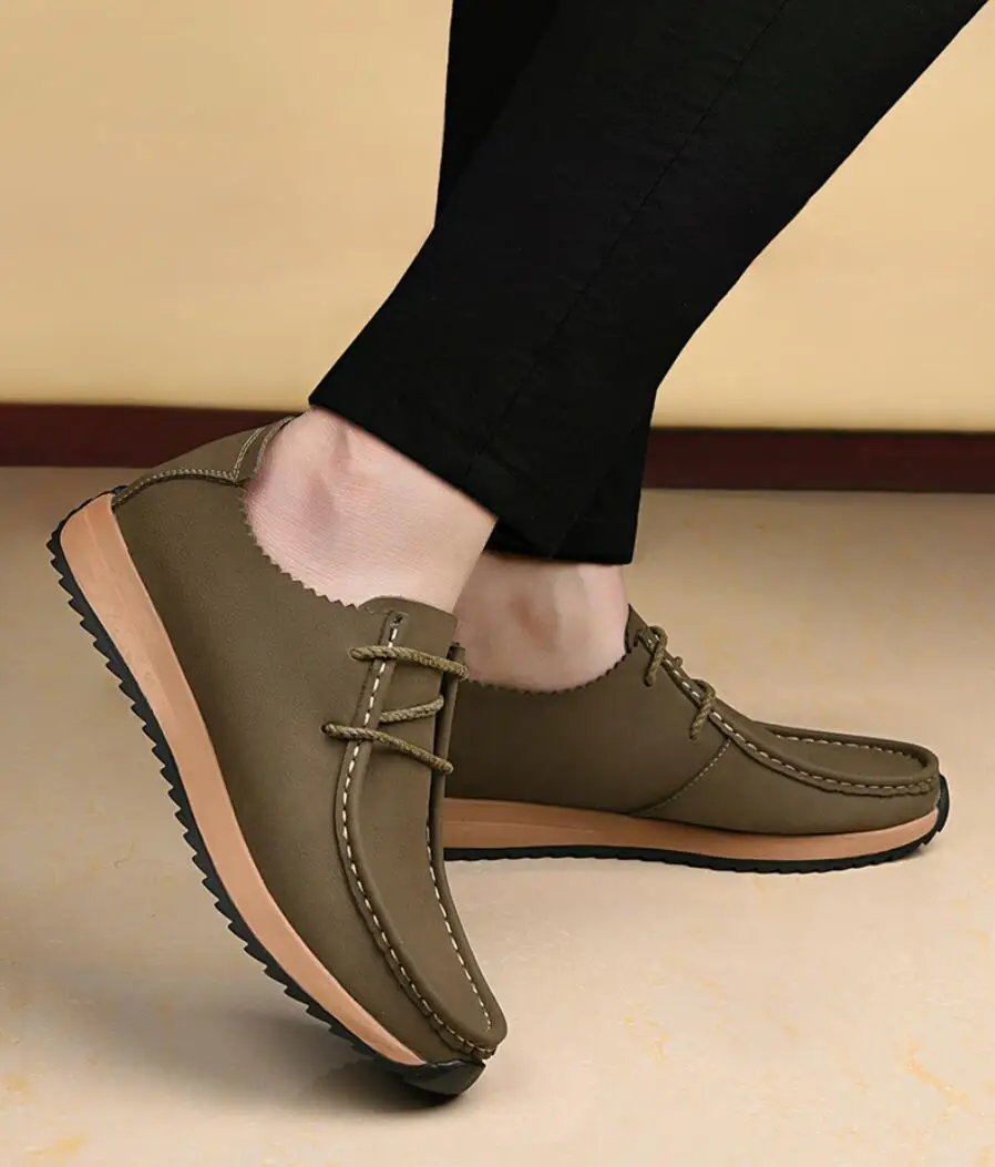 Unisex Casual Leather Elevator Loafers Breathable Lightweight Comfortable 5cm Height Increase Men Women Flat Lift Sneakers
Unisex Casual Leather Elevator Loafers Breathable Lightweight Comfortable 5cm Height Increase Men Women Flat Lift Sneakers
