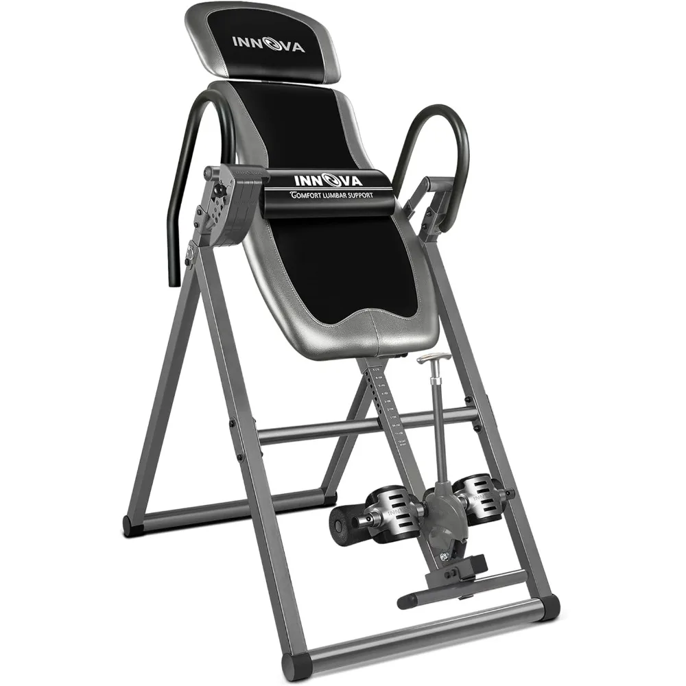 Innova Inversion Table with Adjustable Headrest, Reversible Ankle Holders, and 300 lb Weight Capacity
Innova Inversion Table with Adjustable Headrest, Reversible Ankle Holders, and 300 lb Weight Capacity