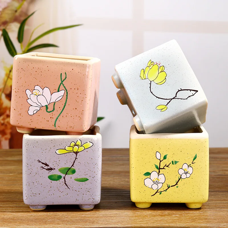 Painted Ceramic Flower Pot Planter Succulent Plant Pot Home Decor Vase Office Decoration Ornament Gardening Pot
Painted Ceramic Flower Pot Planter Succulent Plant Pot Home Decor Vase Office Decoration Ornament Gardening Pot