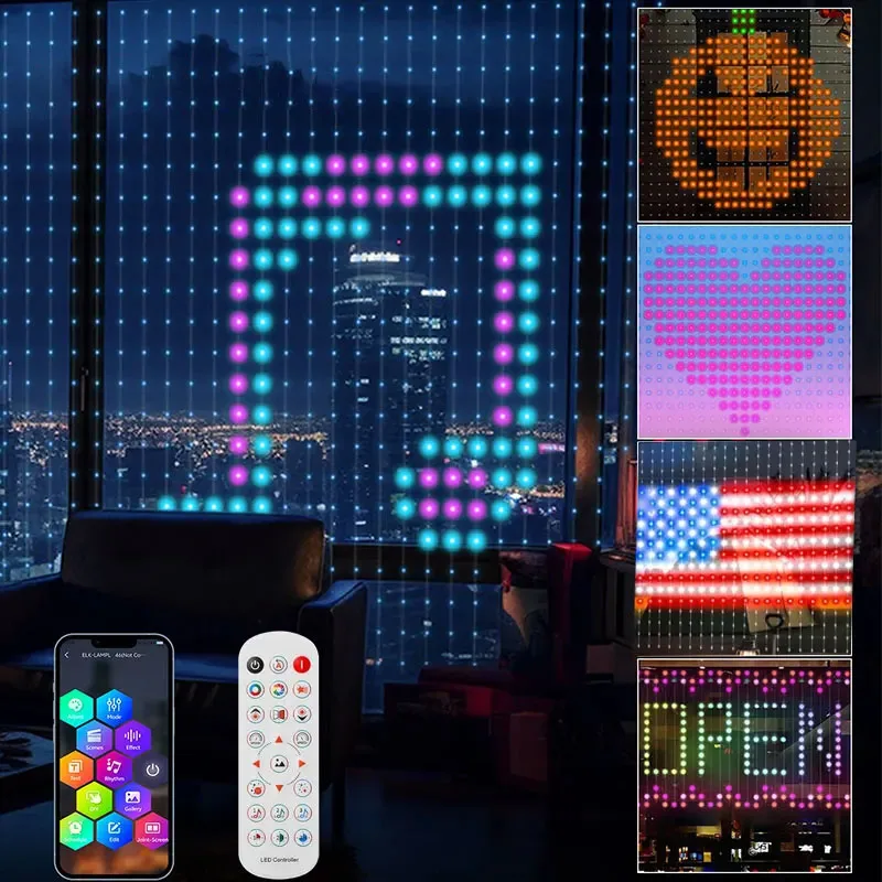 USB Led Smart Curtain Lights Bluetooth App Led String RGB Fairy Lights DIY Music Lights Party Window Curtain Bedroom Decoration
USB Led Smart Curtain Lights Bluetooth App Led String RGB Fairy Lights DIY Music Lights Party Window Curtain Bedroom Decoration