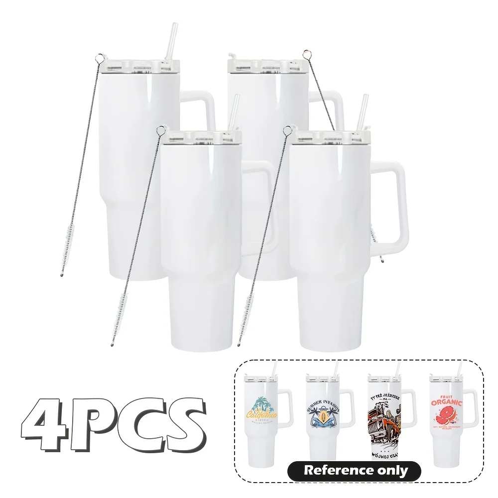 4pack 40oz Sublimation Blank Tumblers With Straw And Straw Brush, Insulated Double Wall Vacuum Stainless Steel Tumblers Perfectly For Drinking, Gifts And Sports Activities. Local Warehouse
4pack 40oz Sublimation Blank Tumblers With Straw And Straw Brush, Insulated Double Wall Vacuum Stainless Steel Tumblers Perfectly For Drinking, Gifts And Sports Activities. Local Warehouse