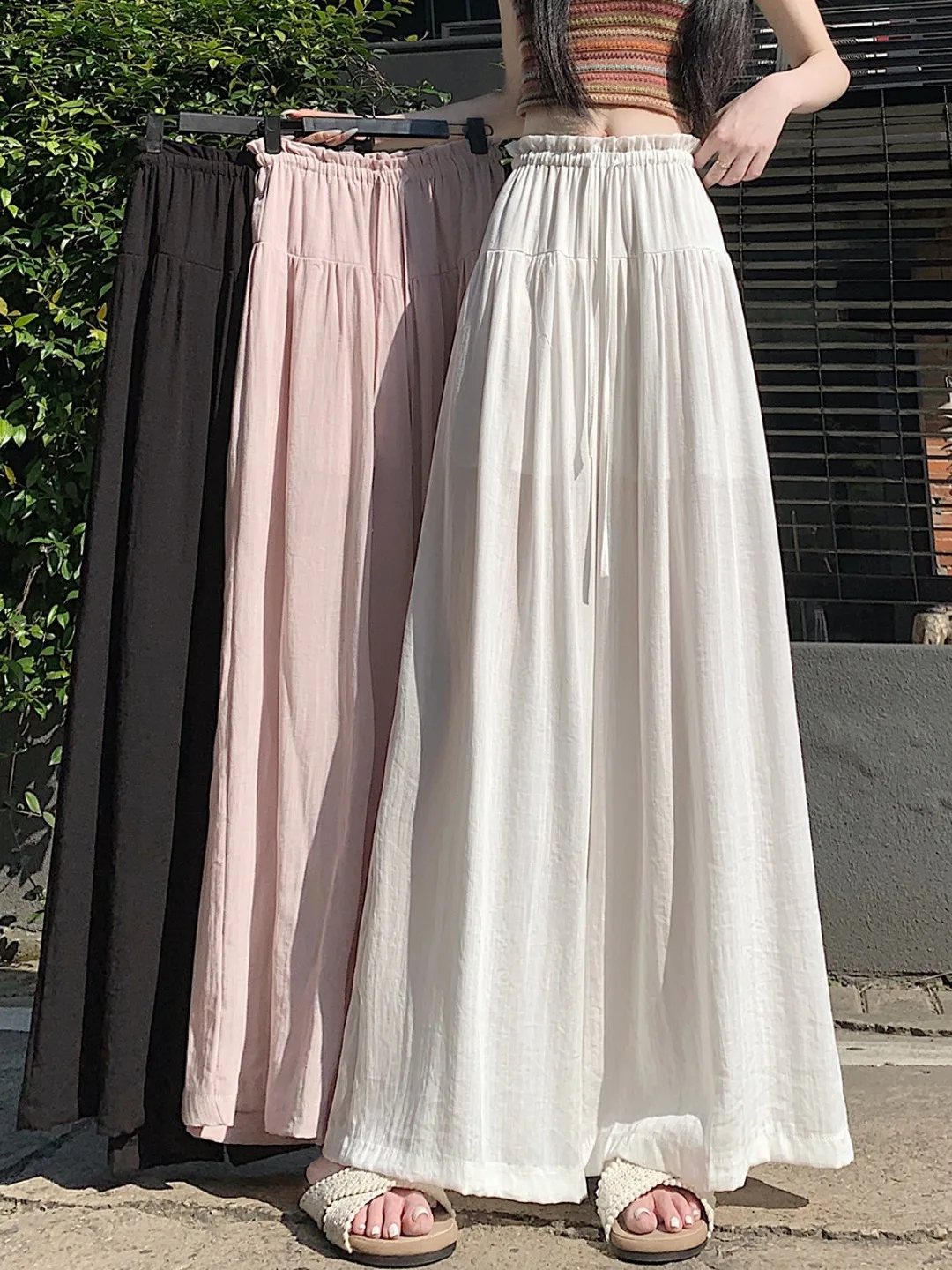 High Waist A-Line Wide Leg Pants Skirt Casual Loose Fit Mid-Length Simple Style plus Size Women's Fashionable Summer Cool Fee...
High Waist A-Line Wide Leg Pants Skirt Casual Loose Fit Mid-Length Simple Style plus Size Women's Fashionable Summer Cool Fee...