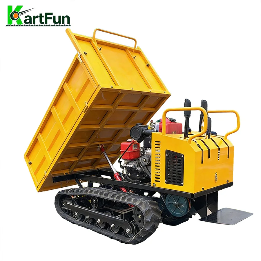 Crawler Dumper 500kg 800kg 1000kg Mini Track Carrier All Terrain Dump Truck for Garden Farm Construction Orchard Transportation
Crawler Dumper 500kg 800kg 1000kg Mini Track Carrier All Terrain Dump Truck for Garden Farm Construction Orchard Transportation