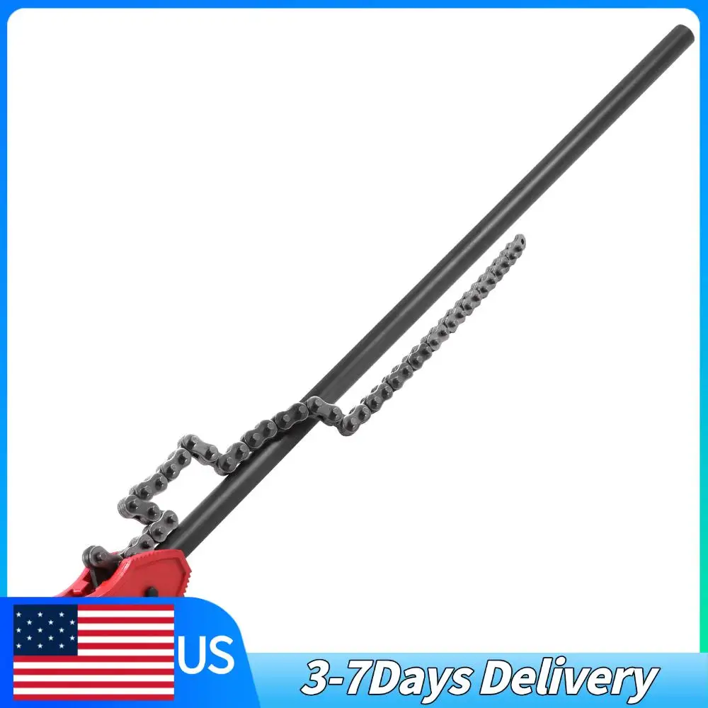 64-дюймовый цепной трубный ключ с цепью длиной 56,7 дюйма, сверхмощный цепной ключ, инструмент для сантехнических работ, для труб диаметром 2-12 дюймов
64-дюймовый цепной трубный ключ с цепью длиной 56,7 дюйма, сверхмощный цепной ключ, инструмент для сантехнических работ, для труб диаметром 2-12 дюймов
