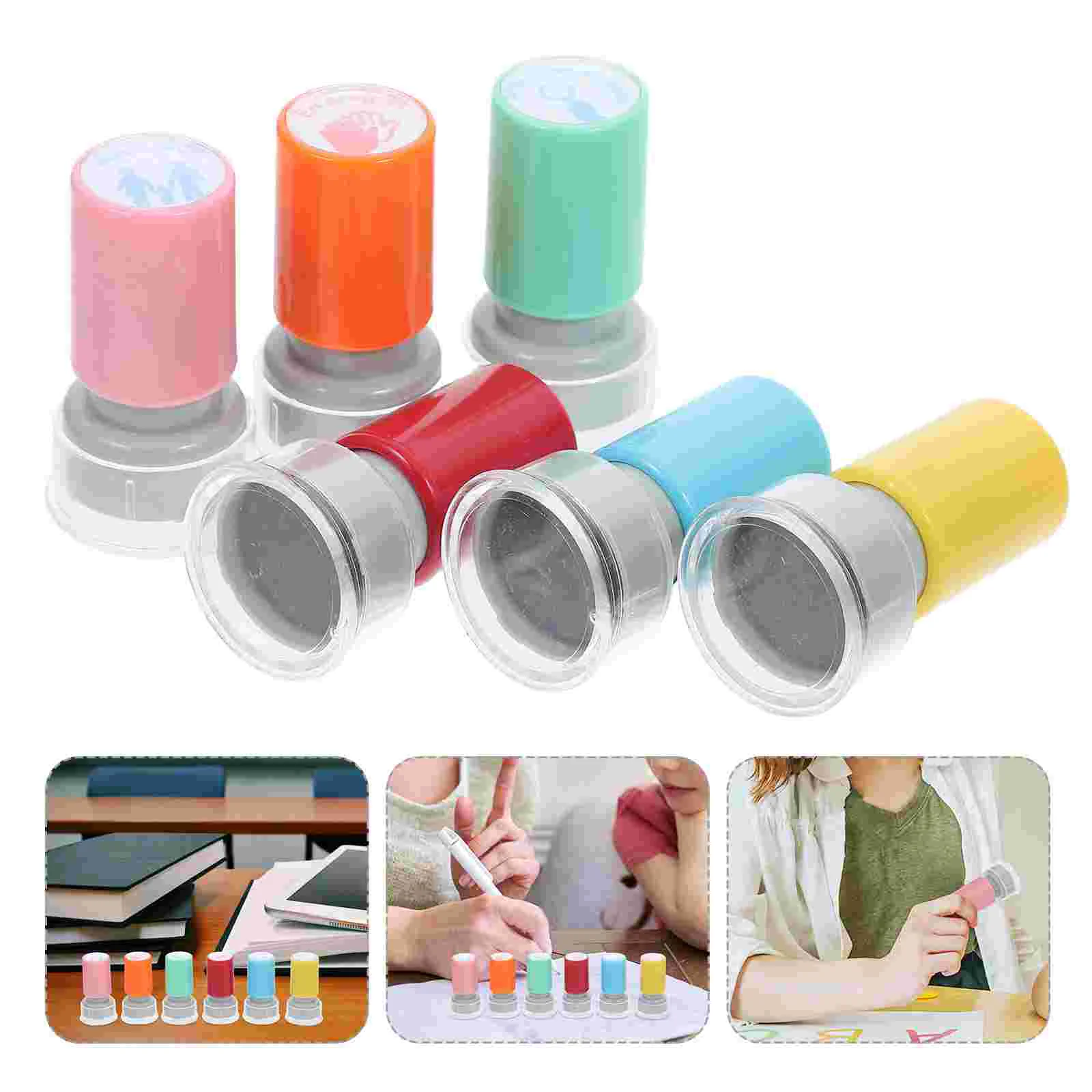 6 Pcs Teacher Seal Hand Stamps for Events Letter with Ink Small Pvc Child Classroom
6 Pcs Teacher Seal Hand Stamps for Events Letter with Ink Small Pvc Child Classroom