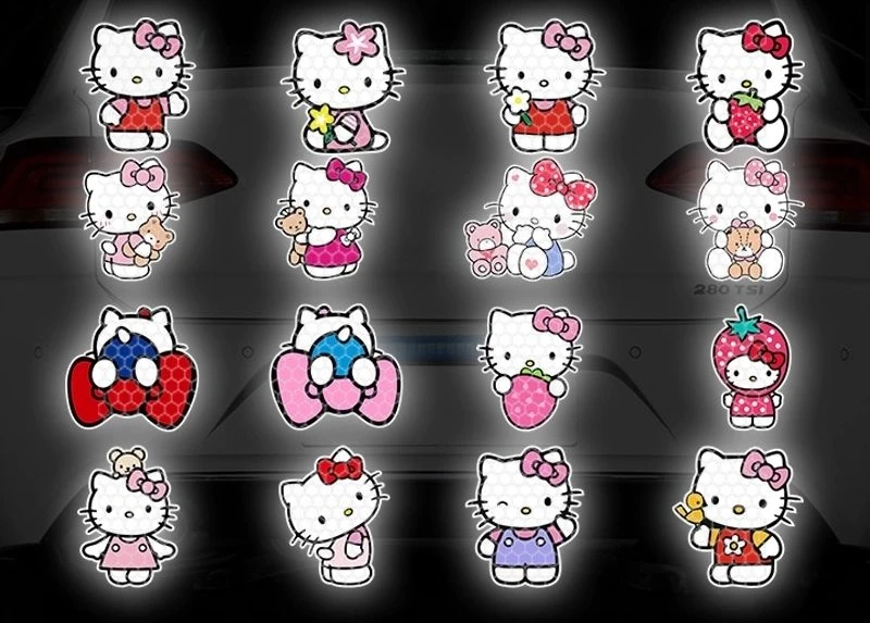 HelloKitty Car Reflective Sticker Combination Cartoon Kitty Cover Scratch Reflective Warning Car Body Decorative Sticker
HelloKitty Car Reflective Sticker Combination Cartoon Kitty Cover Scratch Reflective Warning Car Body Decorative Sticker
