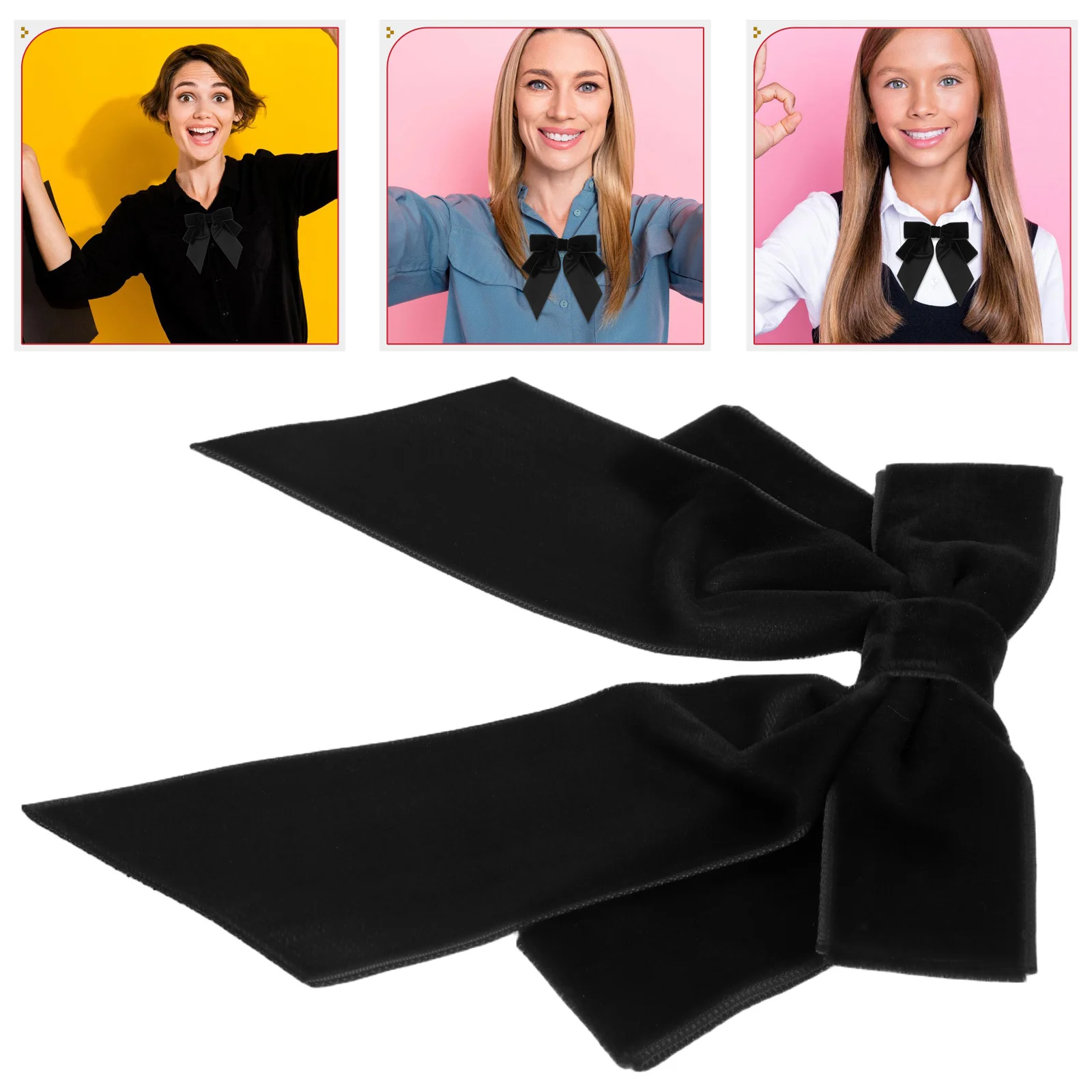 Women Bow Tie Black Bow Brooch Double Layer Elegant Pin for Formal Party Dress Shirt Accessories Bows Brooch
Women Bow Tie Black Bow Brooch Double Layer Elegant Pin for Formal Party Dress Shirt Accessories Bows Brooch