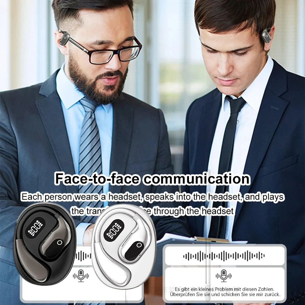 Перевод WirelessAI на 144 языка, совместимый с наушниками-перевода Bluetooth 5.3 для занятий спортом на открытом воздухе, деловых поездок
Перевод WirelessAI на 144 языка, совместимый с наушниками-перевода Bluetooth 5.3 для занятий спортом на открытом воздухе, деловых поездок
