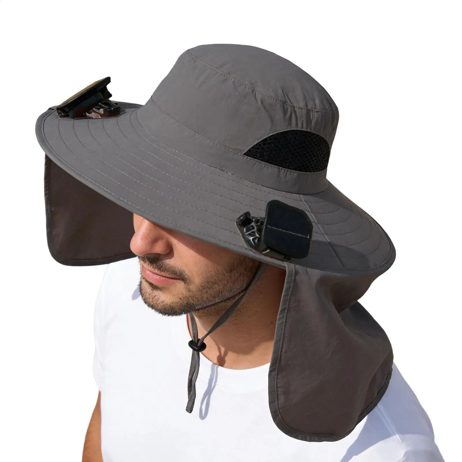 Hat With Fans Solar Power UV Protection Breathable Headgear Foldable Sun Hats For Men With 2 Solar Fans For Women Men Gardening
Hat With Fans Solar Power UV Protection Breathable Headgear Foldable Sun Hats For Men With 2 Solar Fans For Women Men Gardening
