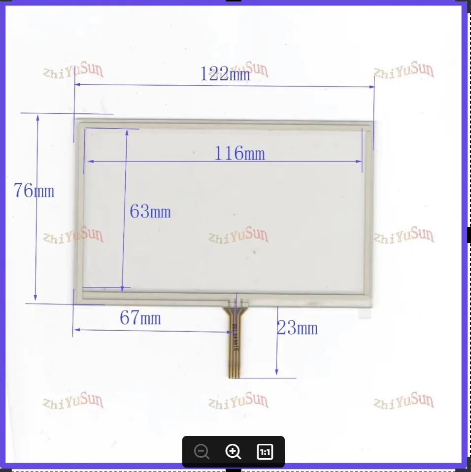 ZhiYuSun NEW 050077 5inch touchsensor 122mm*76mm 4 lins touchscreens this is compatible 122*76 free shipping
ZhiYuSun NEW 050077 5inch touchsensor 122mm*76mm 4 lins touchscreens this is compatible 122*76 free shipping