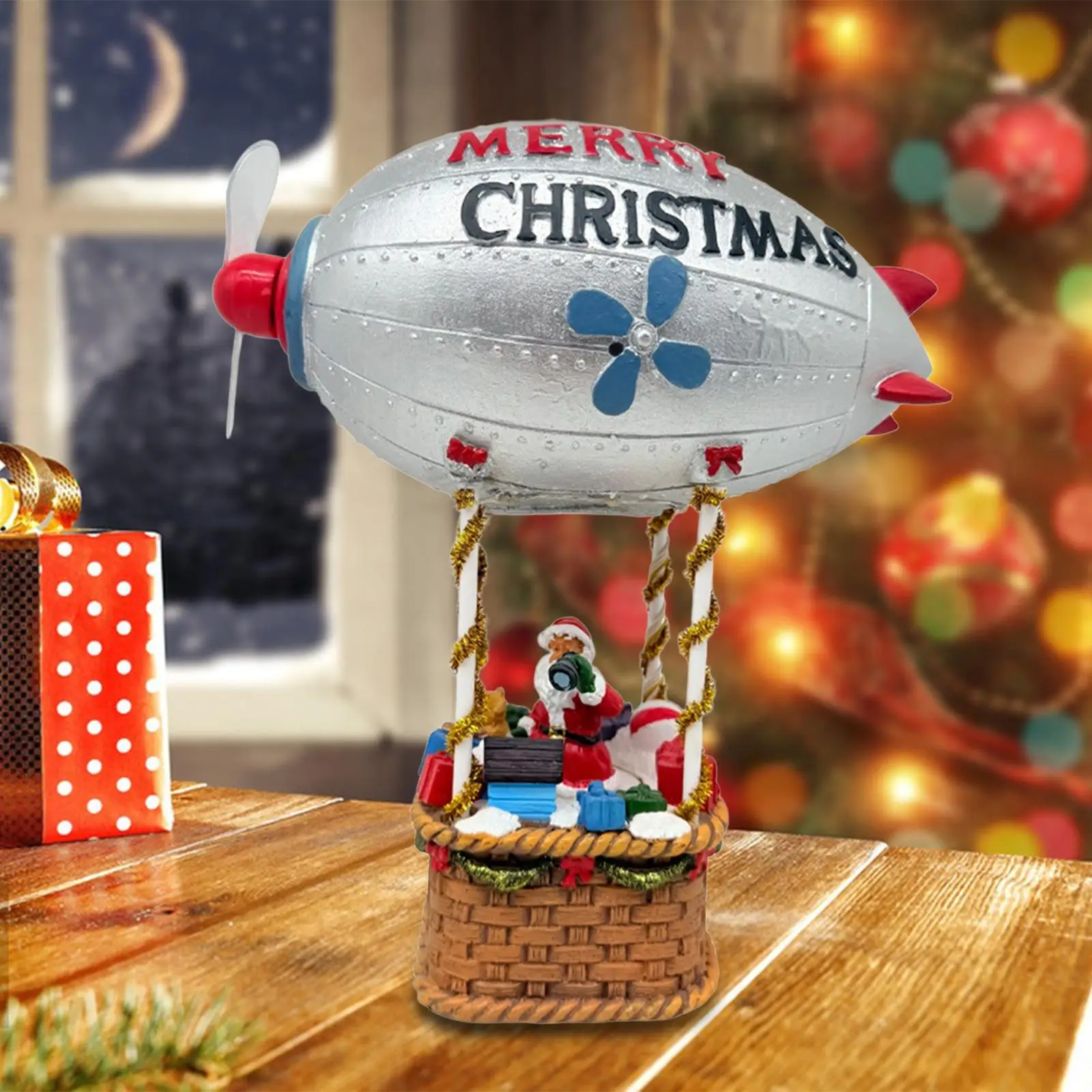 Christmas Ornament Santa Figurine with Spinning Balloon Resin Decorative Table Centerpiece for Winter Event
Christmas Ornament Santa Figurine with Spinning Balloon Resin Decorative Table Centerpiece for Winter Event