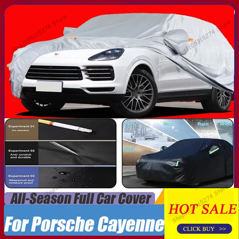 Full Car Covers Outdoor Sun UV Protection Dust Rain Snow Oxford cloth Protective For Porsche Cayenne 958 955 Accessories
Full Car Covers Outdoor Sun UV Protection Dust Rain Snow Oxford cloth Protective For Porsche Cayenne 958 955 Accessories