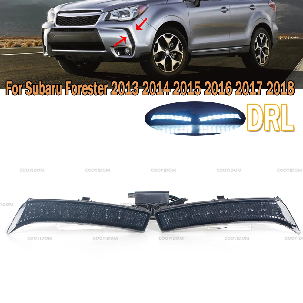 PMFC For Subaru Forester 2013 2014 2015 2016 2017 2018 Daylight Daytime Running Lights Signal Lamps 2Pcs DRL LED Fog lights
PMFC For Subaru Forester 2013 2014 2015 2016 2017 2018 Daylight Daytime Running Lights Signal Lamps 2Pcs DRL LED Fog lights