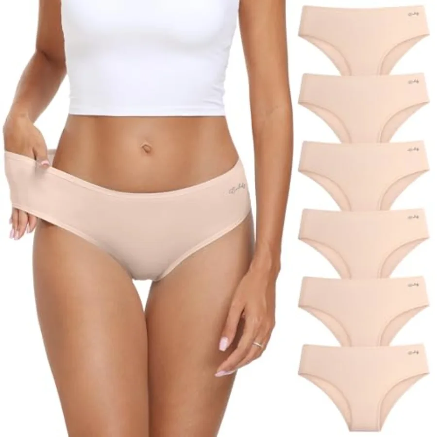 coskefy Women's Underwear Cotton Hipster Panties Low Rise Briefs Soft Strench Breathable Ladies Bikini Underwear 6 Pack
coskefy Women's Underwear Cotton Hipster Panties Low Rise Briefs Soft Strench Breathable Ladies Bikini Underwear 6 Pack