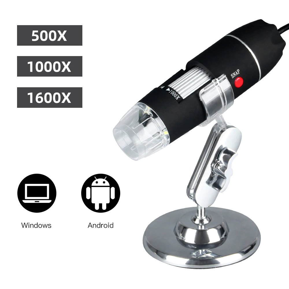 1600X Digital Microscope 3in1 Tyce-C Micro USB Portable LED Electronic Microscope Camera For Mobile Phone Repair PC Android
1600X Digital Microscope 3in1 Tyce-C Micro USB Portable LED Electronic Microscope Camera For Mobile Phone Repair PC Android