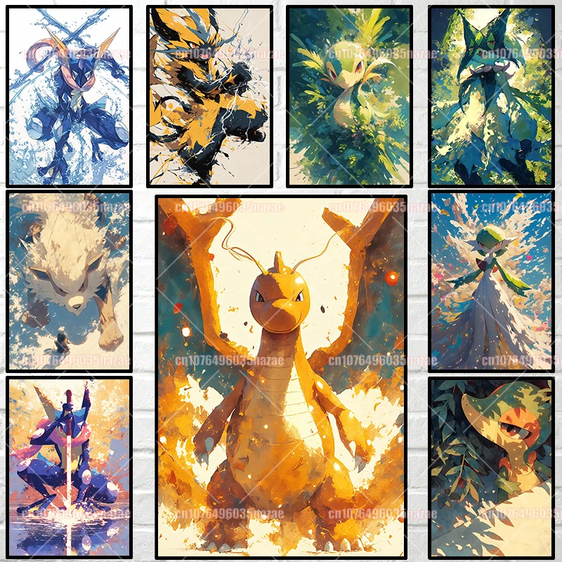 Japanese Anime Pokemon Canvas Painting Dragon Zeraora Kouga Ninja Poster Print Watercolor Wall Art Picture Home Decor Kids Gift
Japanese Anime Pokemon Canvas Painting Dragon Zeraora Kouga Ninja Poster Print Watercolor Wall Art Picture Home Decor Kids Gift
