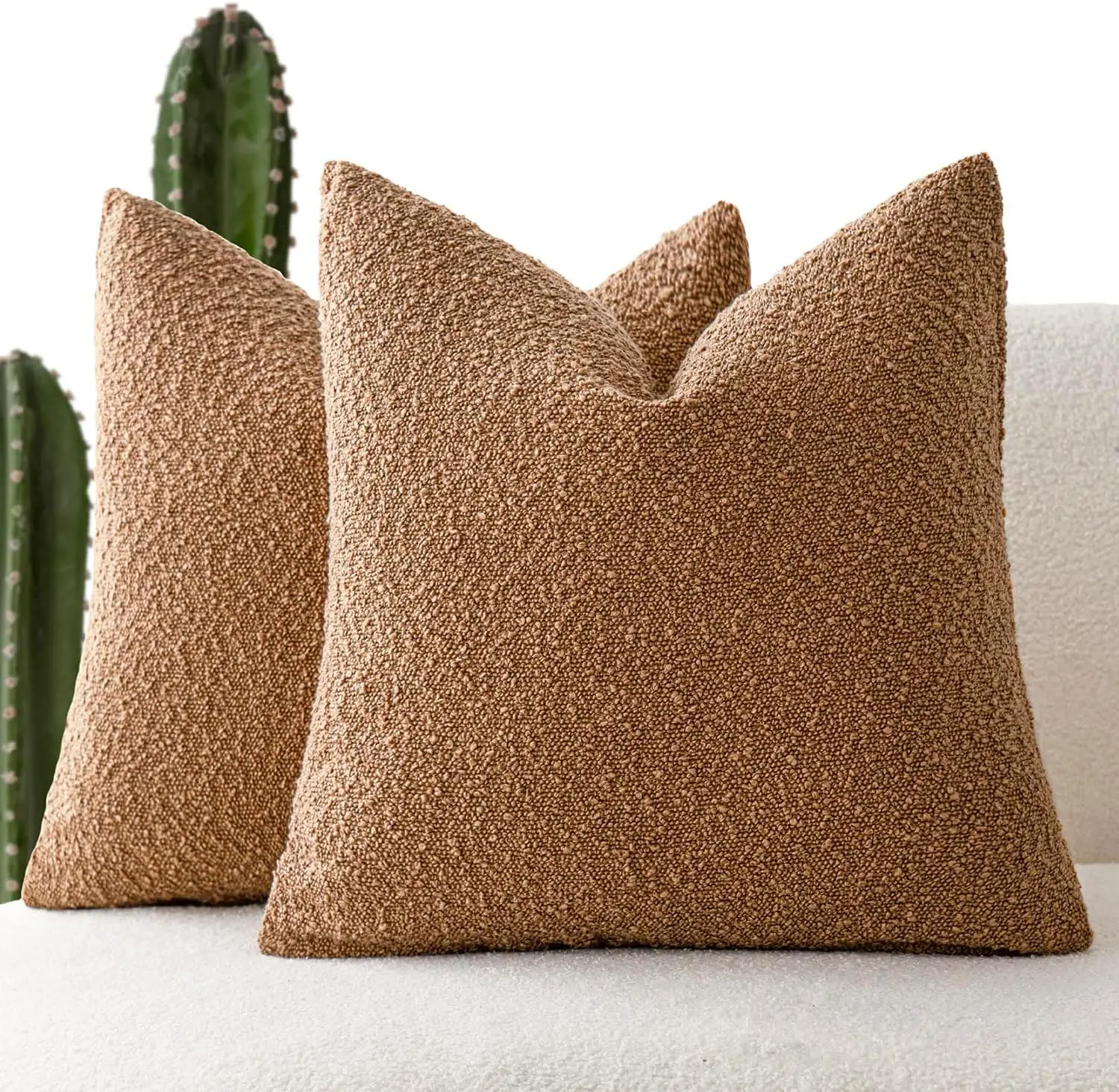 Set Of 2, Decorative Textured Boucle Throw Pillow Covers Accent Solid Pillow Cases Neutral Soft Couch Cushion Case For Chair
Set Of 2, Decorative Textured Boucle Throw Pillow Covers Accent Solid Pillow Cases Neutral Soft Couch Cushion Case For Chair