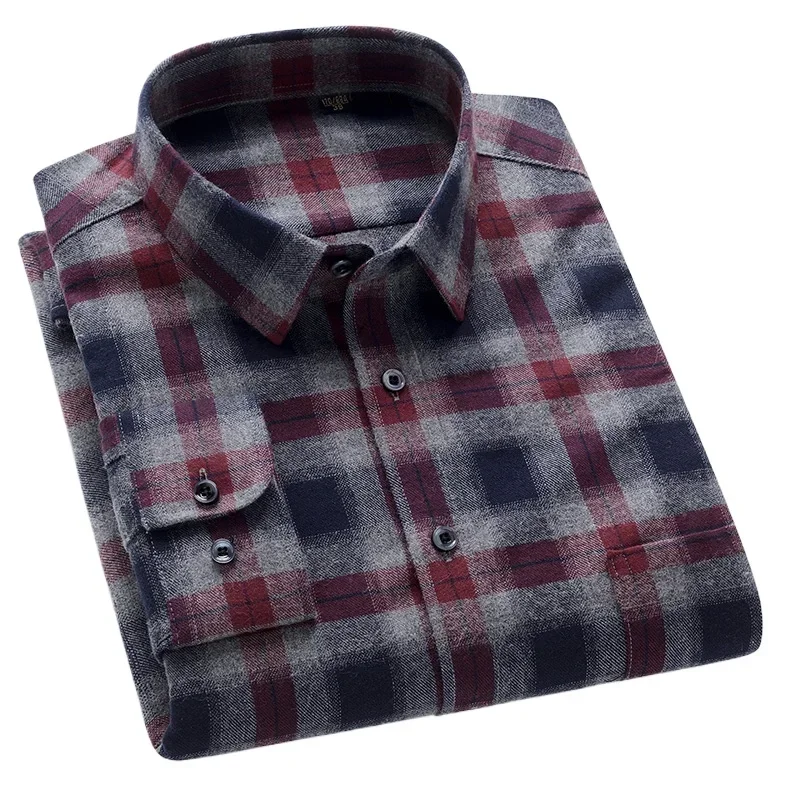 Бренд TFETTERS 2025, весенние офисные рубашки с длинным рукавом для мужчин, 100% хлопок, деловые повседневные рубашки, мужские клетчатые рабочие сорочки Homme 
Бренд TFETTERS 2025, весенние офисные рубашки с длинным рукавом для мужчин, 100% хлопок, деловые повседневные рубашки, мужские клетчатые рабочие сорочки Homme