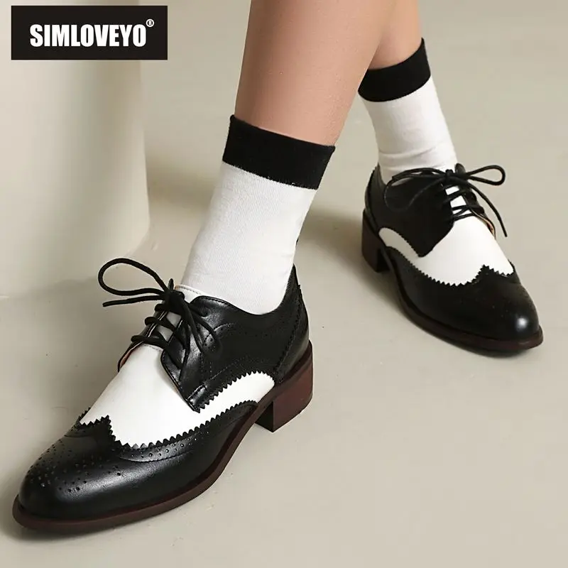 SIMLOVEYO 2025 New Vintage Women Pumps Round Toe Lace Up Block Heels 3.5cm Mixed Color Plus Size 45 46 47 48 Casual Daily Shoes
SIMLOVEYO 2025 New Vintage Women Pumps Round Toe Lace Up Block Heels 3.5cm Mixed Color Plus Size 45 46 47 48 Casual Daily Shoes