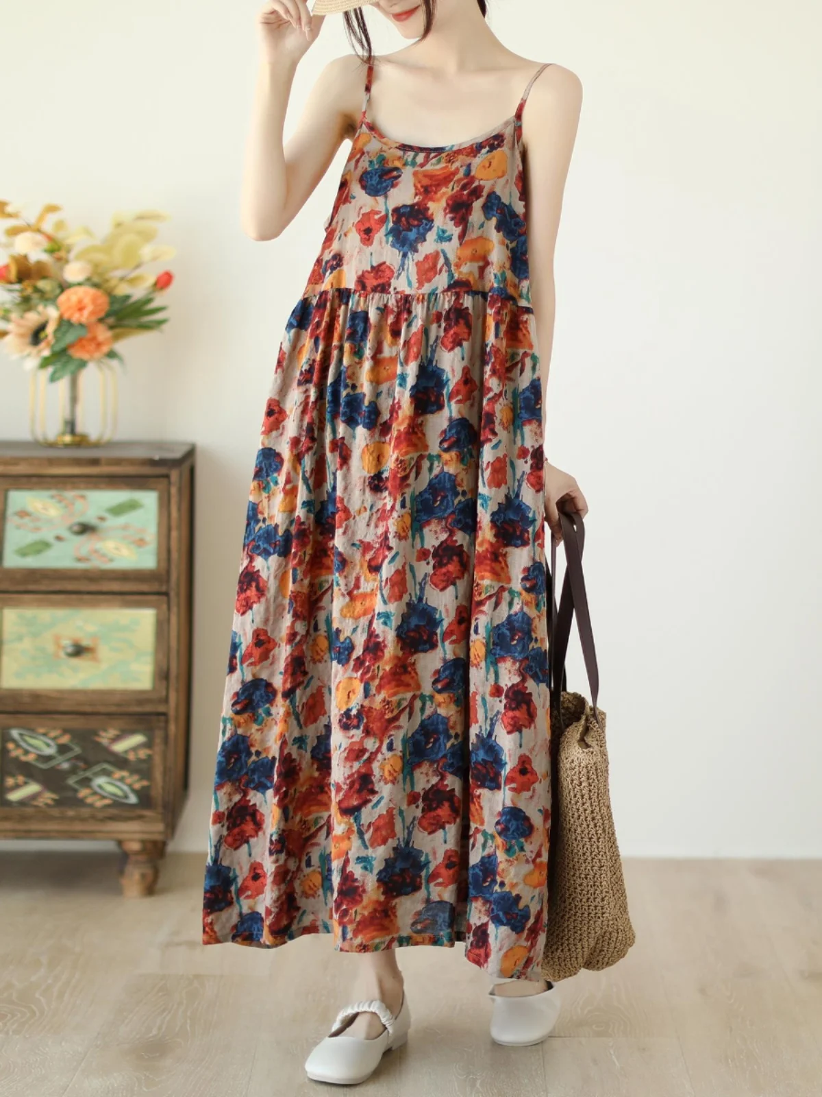 Cool Floral Print Linen A-Line Dr Women's Summer Svel Wrap Dr Commute Sle Faion Sun Protection Clothing
Cool Floral Print Linen A-Line Dr Women's Summer Svel Wrap Dr Commute Sle Faion Sun Protection Clothing