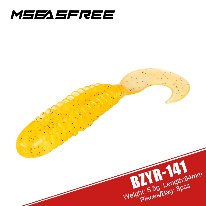 MSEASFREE-Soft Lure Jig, Shad Worm, Silicone Bait, Swimbait Wobblers for Sea Fishing, Artificial Tackle Bass, 84mm, 5.5G, 8Pcs
MSEASFREE-Soft Lure Jig, Shad Worm, Silicone Bait, Swimbait Wobblers for Sea Fishing, Artificial Tackle Bass, 84mm, 5.5G, 8Pcs