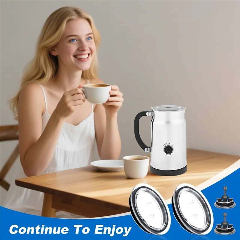Сменные венчики ABMI-2 и 2 крышки для деталей вспенивателя Nespresso Aeroccino 3, аксессуары для кофе,
Сменные венчики ABMI-2 и 2 крышки для деталей вспенивателя Nespresso Aeroccino 3, аксессуары для кофе,