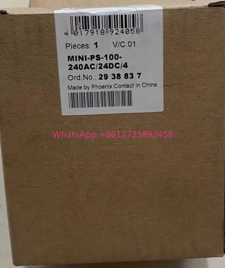New Phoenix Power Module 2938837MINI-PS-100-240AC/24DC/4 High Quality
New Phoenix Power Module 2938837MINI-PS-100-240AC/24DC/4 High Quality