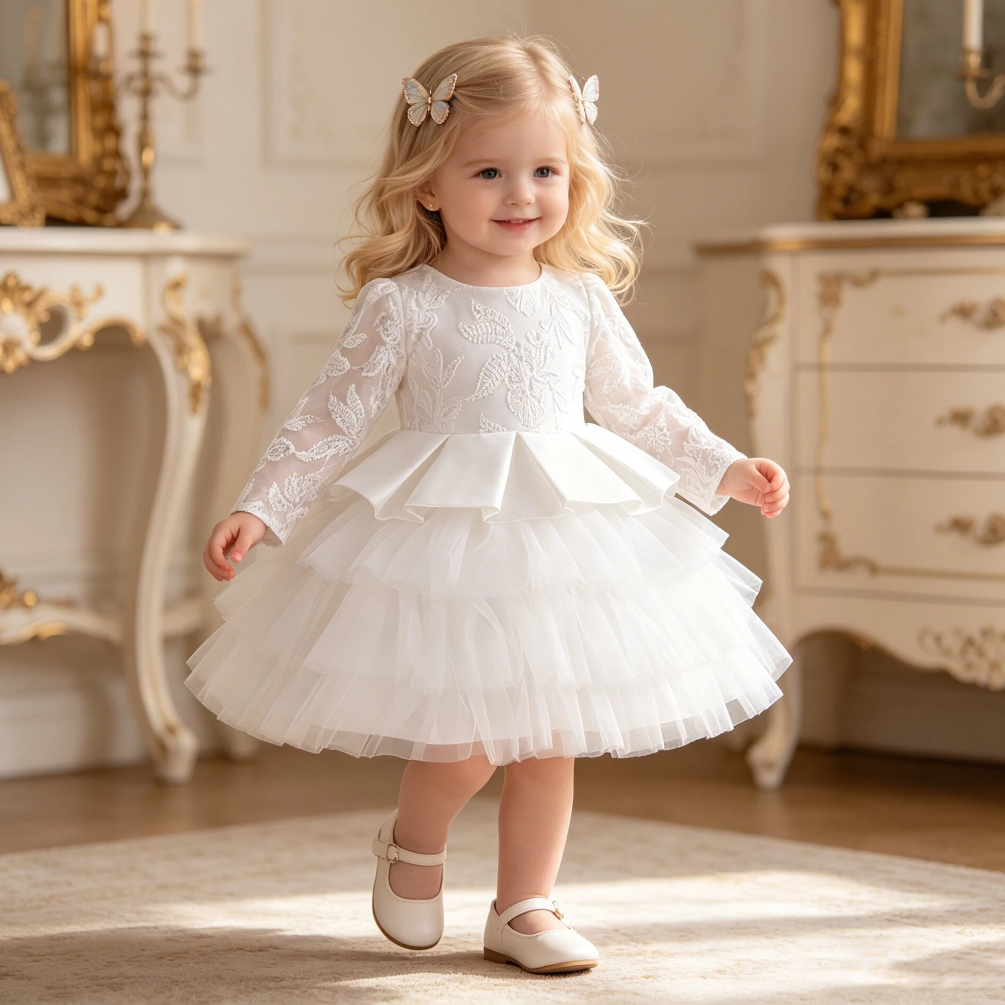 Toddler White Baptism Princess Girls Dress For Baby 1st BIrthday Tulle Party Dresses Tutu Wedding Bridesmiad Prom Kids Clothing
Toddler White Baptism Princess Girls Dress For Baby 1st BIrthday Tulle Party Dresses Tutu Wedding Bridesmiad Prom Kids Clothing