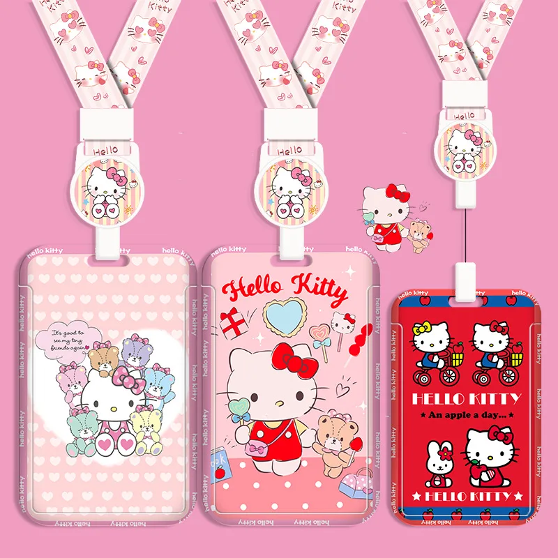 Sanrio Hello Kitty Card Case Kawaii Kt Cat Key Chain Work Bus Card Holder with Lanyard Gifts Toys
Sanrio Hello Kitty Card Case Kawaii Kt Cat Key Chain Work Bus Card Holder with Lanyard Gifts Toys