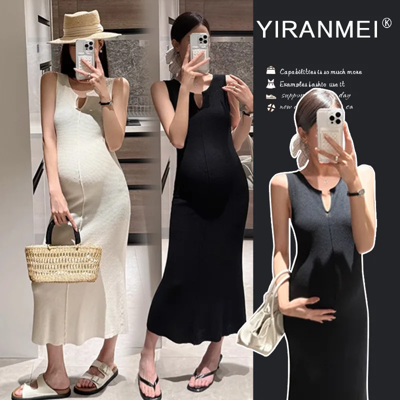 2025 Summer Maternity Dress: Slim-Fit Knit Sundress - Flattering V-Neck Silhouette for Petite Fashionable Moms
2025 Summer Maternity Dress: Slim-Fit Knit Sundress - Flattering V-Neck Silhouette for Petite Fashionable Moms