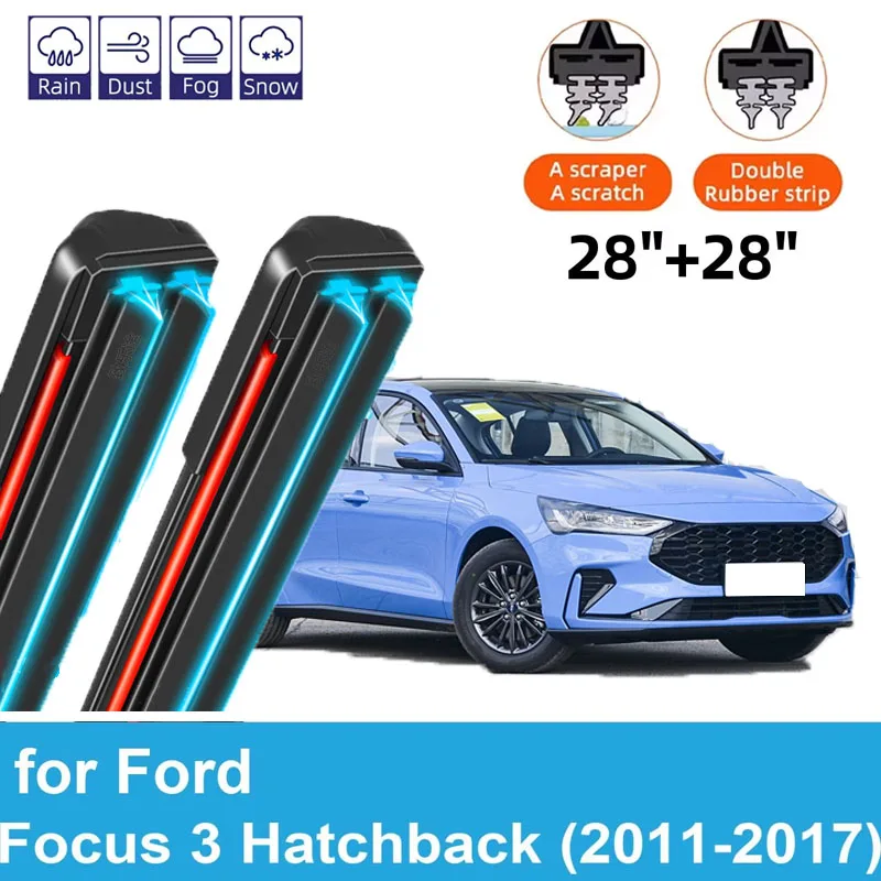 2PCS Car Wiper Blades for 2011-2017 Ford Focus 3 Hatchback Front Windscreen Windshield Double Rubber Car Accessories 2016 2017
2PCS Car Wiper Blades for 2011-2017 Ford Focus 3 Hatchback Front Windscreen Windshield Double Rubber Car Accessories 2016 2017
