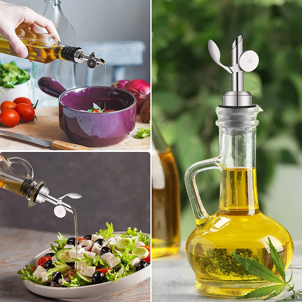 2pcs Stainless Steel Pourer Oil Dispenser Silicone Cork Kitchen Accessories Bottle Stopper Vinegar Olive Oil Spout
2pcs Stainless Steel Pourer Oil Dispenser Silicone Cork Kitchen Accessories Bottle Stopper Vinegar Olive Oil Spout