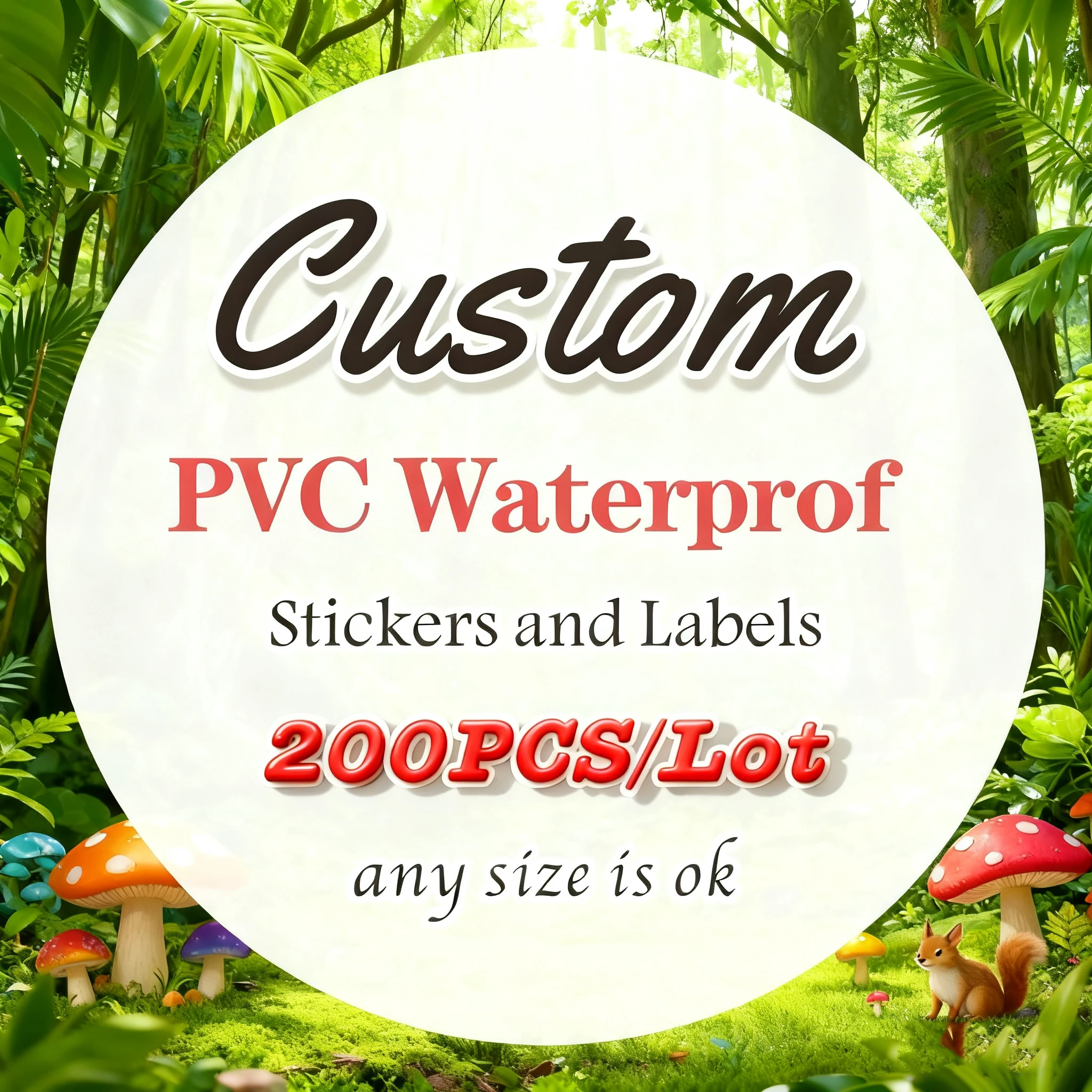 200 шт. водонепроницаемые наклейки из ПВХ, персонализированный логотип и дизайн для подарочной коробки на свадьбу, день рождения
200 шт. водонепроницаемые наклейки из ПВХ, персонализированный логотип и дизайн для подарочной коробки на свадьбу, день рождения