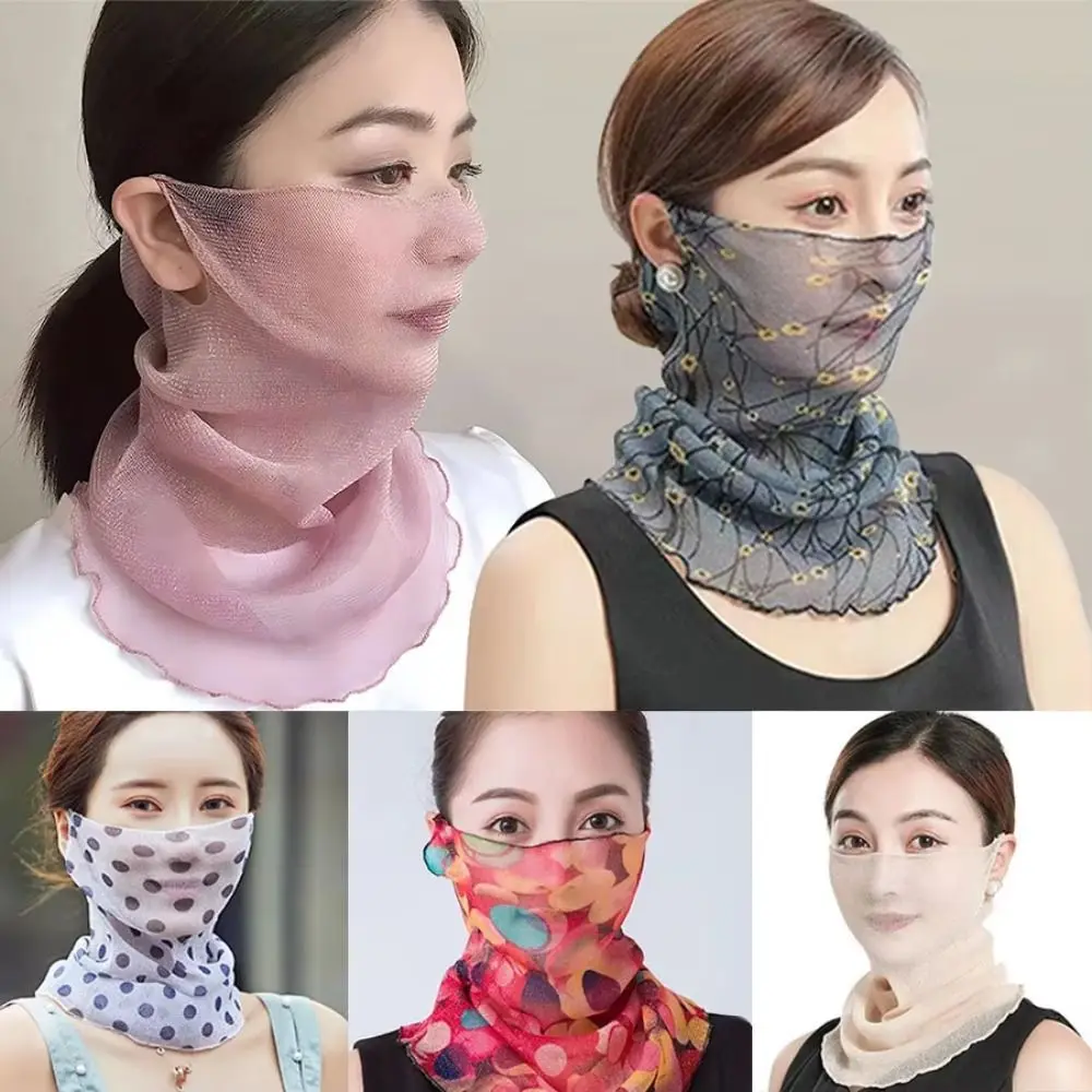 Floral Print Sun Protection Face Mask Breathable Fabric Thin Texture Chiffon Silk Bib UV Protection Quick-Dry
Floral Print Sun Protection Face Mask Breathable Fabric Thin Texture Chiffon Silk Bib UV Protection Quick-Dry
