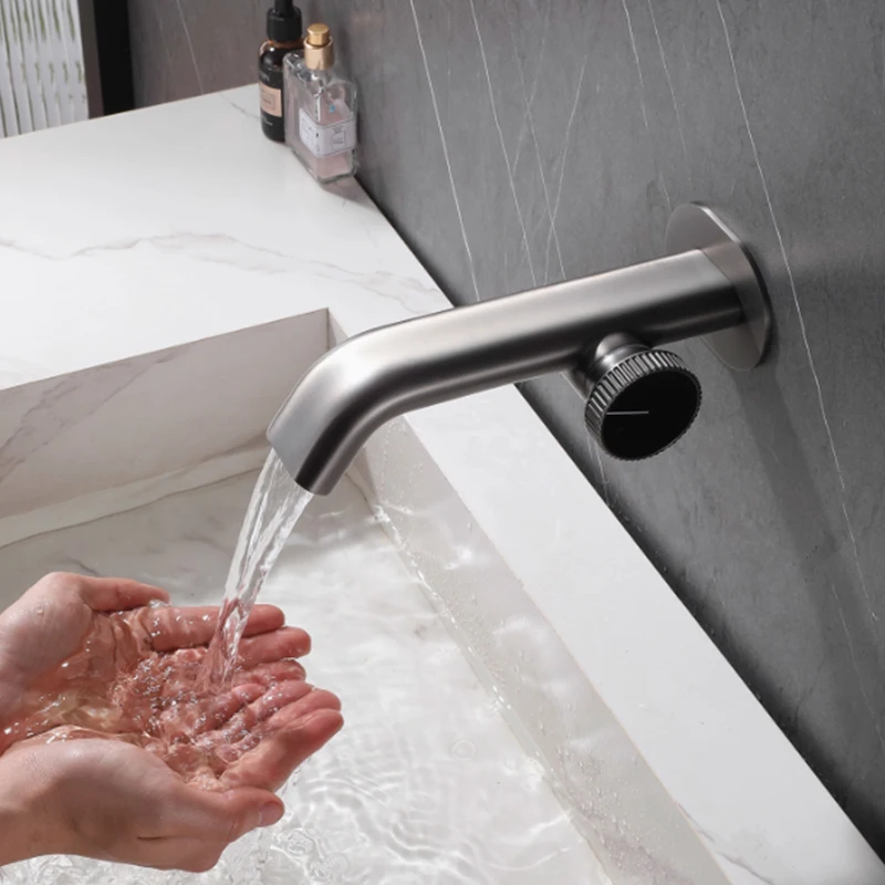 Wall Mount Bathroom Waterfall Sink Faucet 1 Handle Hot and Cold Mixer Taps Single Hole Lavatory Basin Sink Faucet Gray
Wall Mount Bathroom Waterfall Sink Faucet 1 Handle Hot and Cold Mixer Taps Single Hole Lavatory Basin Sink Faucet Gray