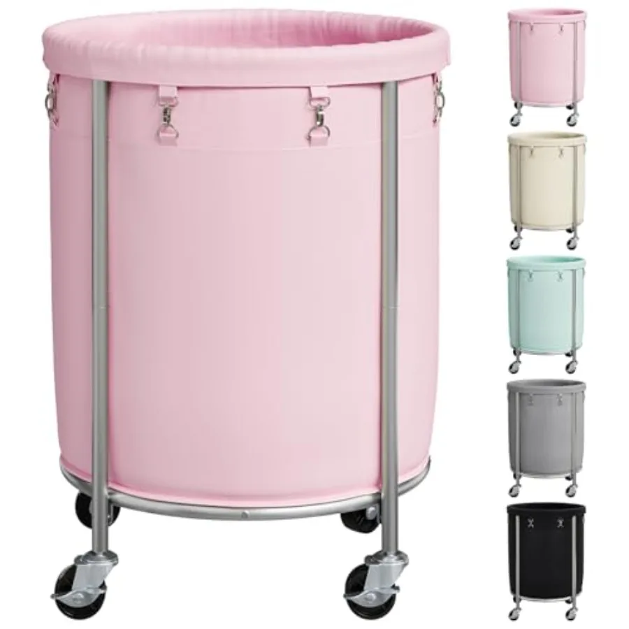 Laundry Basket with Wheels Large Rolling Laundry Hamper with Removable Liner Bag Round Rolling Laundry Cart Dirty Clothes Hampe
Laundry Basket with Wheels Large Rolling Laundry Hamper with Removable Liner Bag Round Rolling Laundry Cart Dirty Clothes Hampe