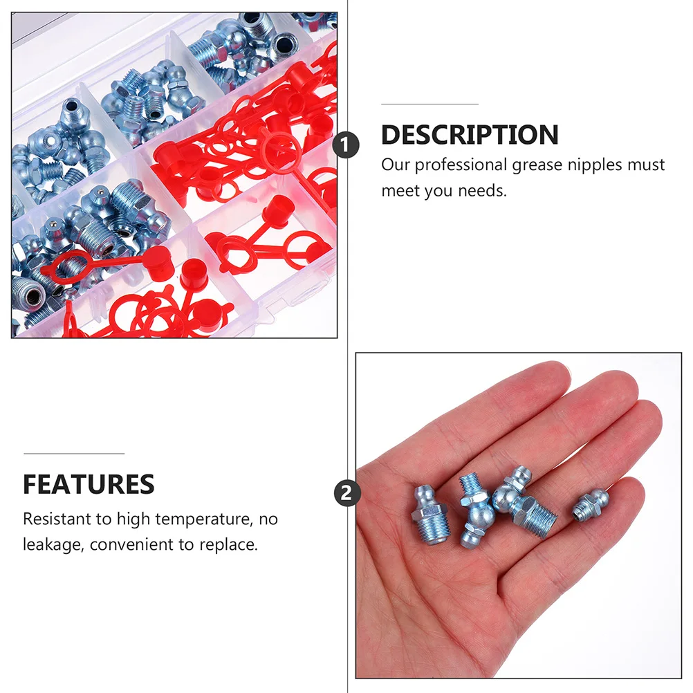 140Pcs Blue Zinc Plated Iron Grease Nipples High Strength Wear Resistant Lubrication Fittings For Diaphragm Pumps
140Pcs Blue Zinc Plated Iron Grease Nipples High Strength Wear Resistant Lubrication Fittings For Diaphragm Pumps