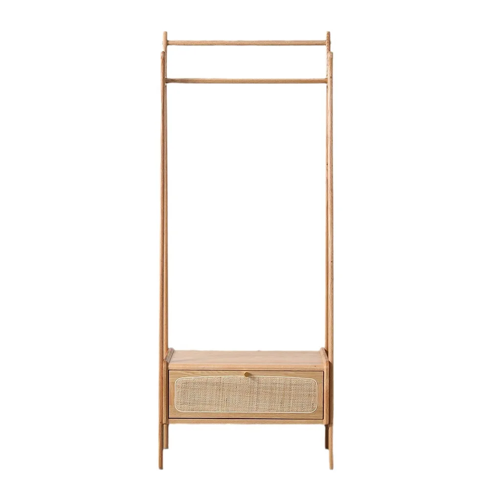 Rattan solid wood coat rack Nordic home bedroom multi-functional clothes drying rod simple floor-to-ceiling
Rattan solid wood coat rack Nordic home bedroom multi-functional clothes drying rod simple floor-to-ceiling