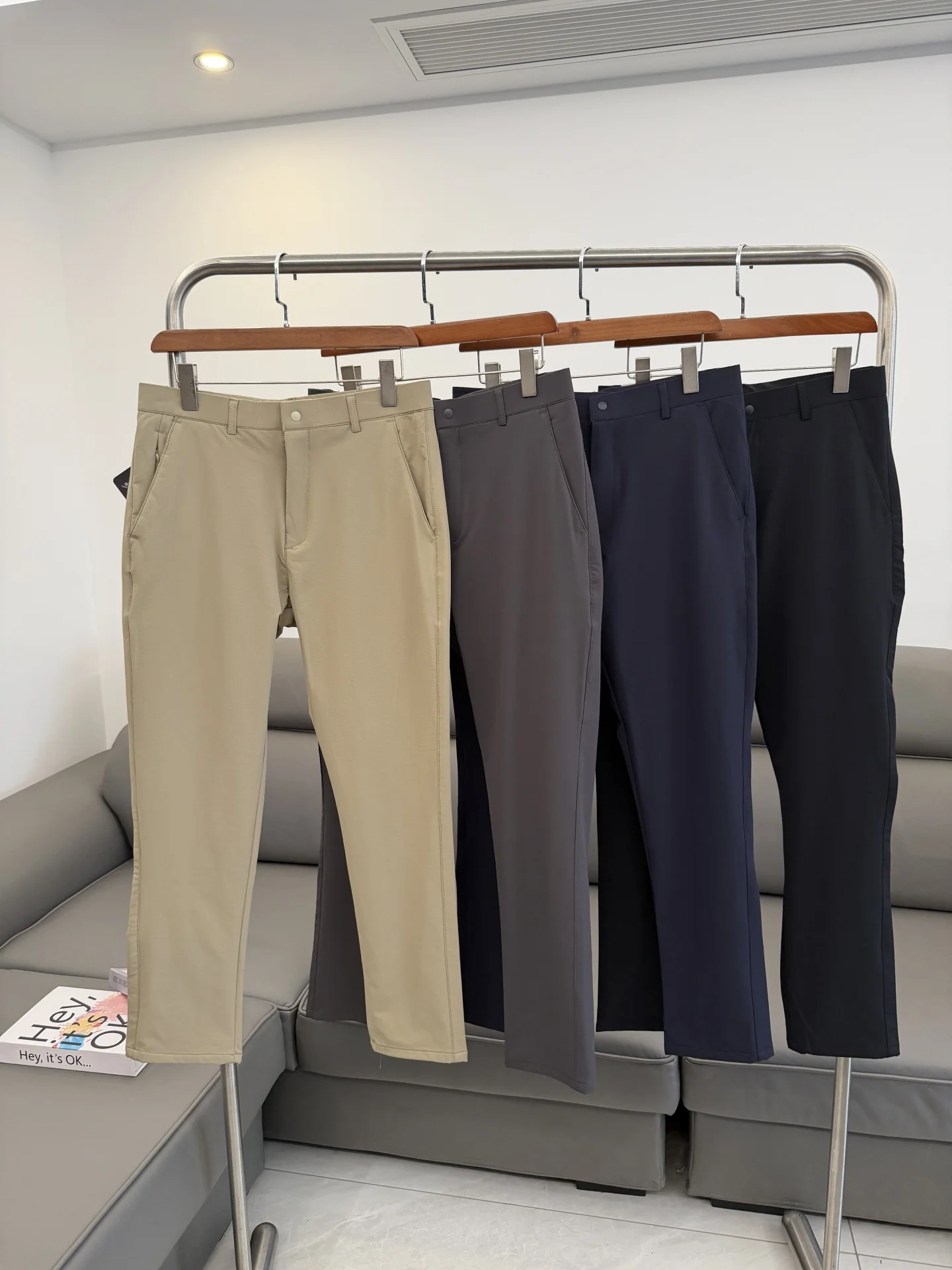 Thiened 3D Tailored Men's Casual Pants Warm Cosite Fce Autumn Winter Straight Leg Pants Button Waist Commute Sle
Thiened 3D Tailored Men's Casual Pants Warm Cosite Fce Autumn Winter Straight Leg Pants Button Waist Commute Sle