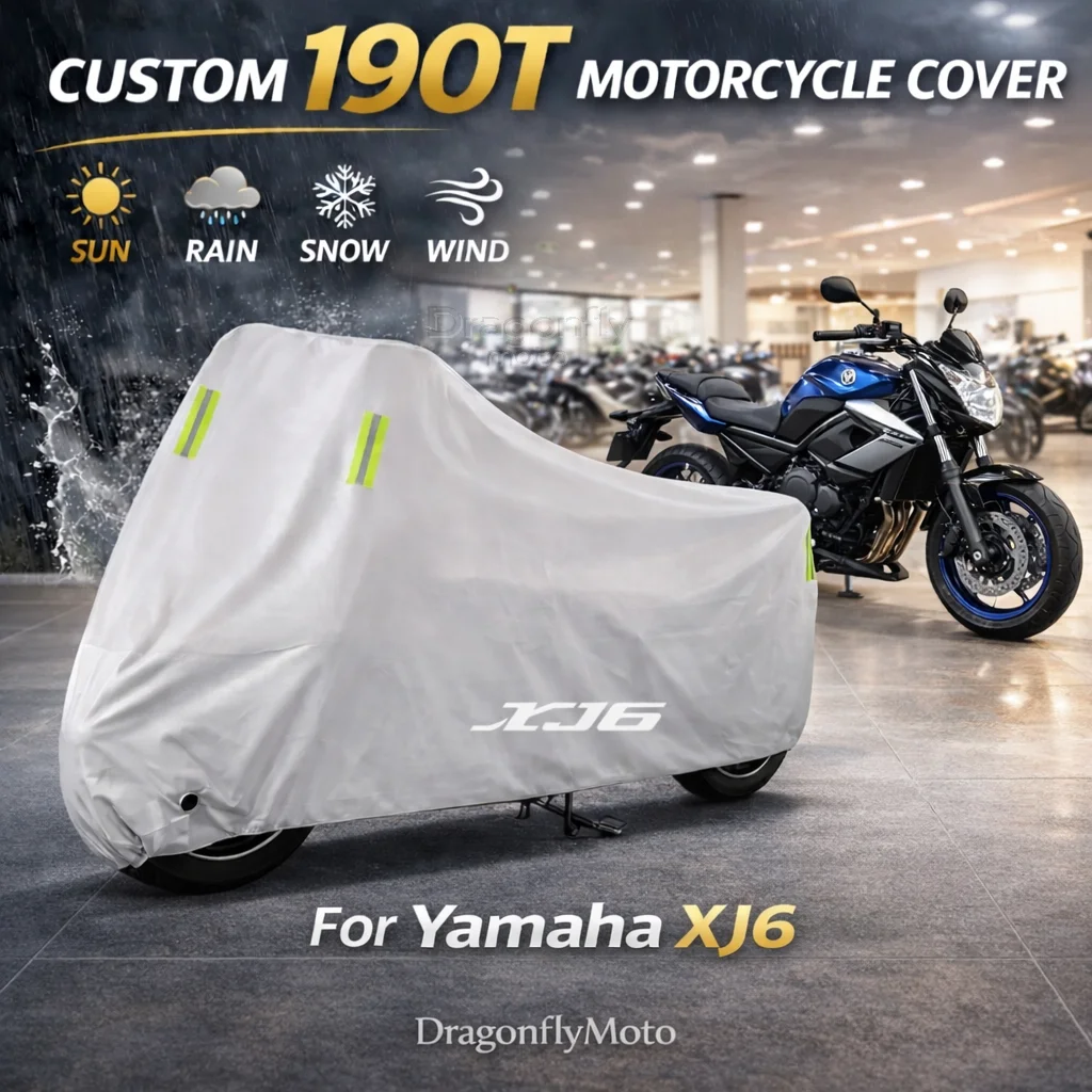 Чехол для мотоцикла Yamaha XJ6 XJ6F XJ6N DIVERSION 2009-2014, серебристый, водонепроницаемый, защита от УФ-лучей, дождя, пыли, солнца, для улицы и дома
Чехол для мотоцикла Yamaha XJ6 XJ6F XJ6N DIVERSION 2009-2014, серебристый, водонепроницаемый, защита от УФ-лучей, дождя, пыли, солнца, для улицы и дома