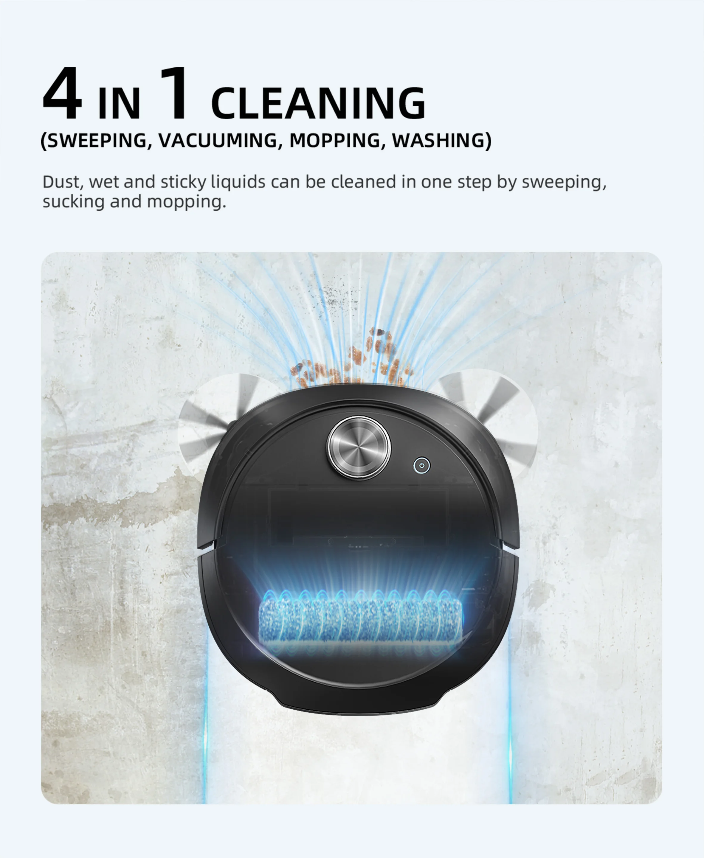 Sweep And Mop Smart Robot Vacuum Cleaner With Auto Water Refilling And Auto Dust Collection Station
Sweep And Mop Smart Robot Vacuum Cleaner With Auto Water Refilling And Auto Dust Collection Station