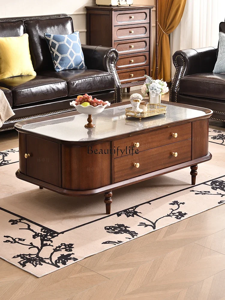 FG10Средневековый ретро журнальный столик из цельного дерева для дома, гостиной, французский чайный столик с двойной дверью для хранения вещей
FG10Средневековый ретро журнальный столик из цельного дерева для дома, гостиной, французский чайный столик с двойной дверью для хранения вещей