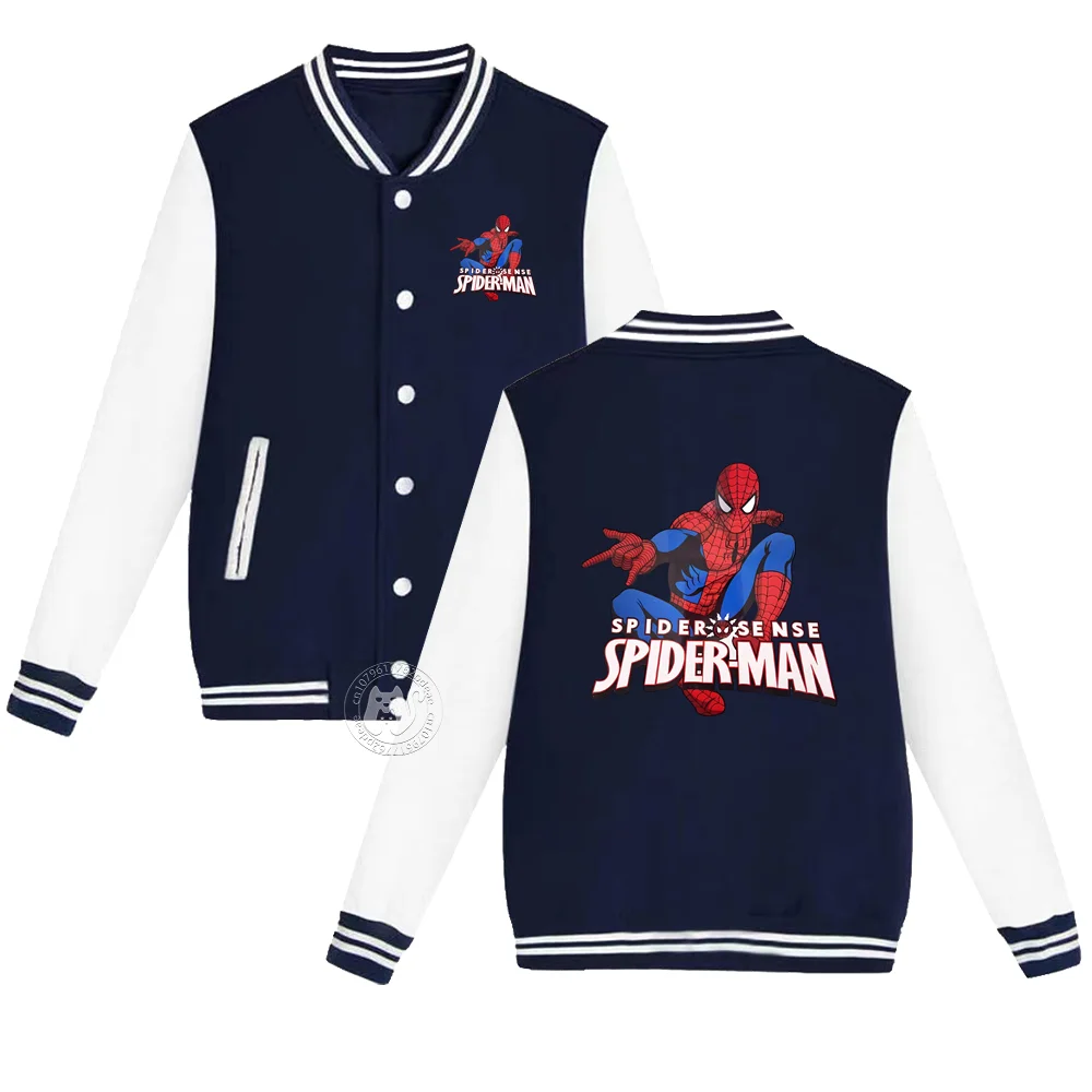 Superhero Kids Fall Winter Boys Girls Baseball Uniform Cardigan Jacket Teen Padded thermal Jacket Spider-Man print
Superhero Kids Fall Winter Boys Girls Baseball Uniform Cardigan Jacket Teen Padded thermal Jacket Spider-Man print
