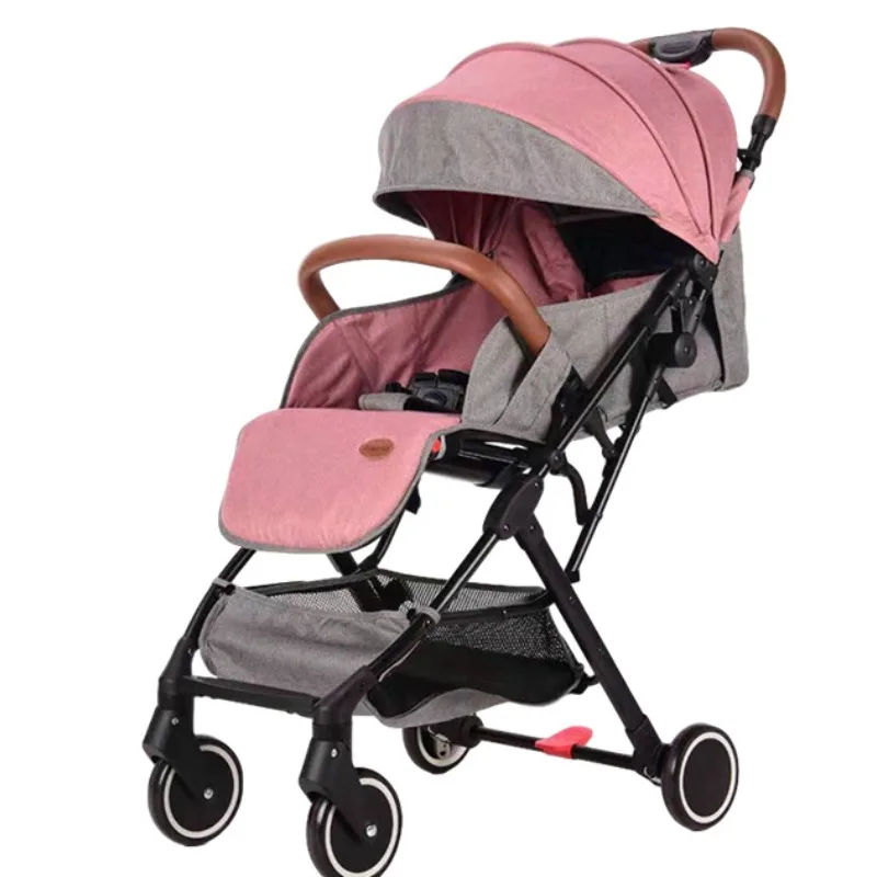 Baby stroller can sit or lie down with one click folding universal portable baby stroller
Baby stroller can sit or lie down with one click folding universal portable baby stroller