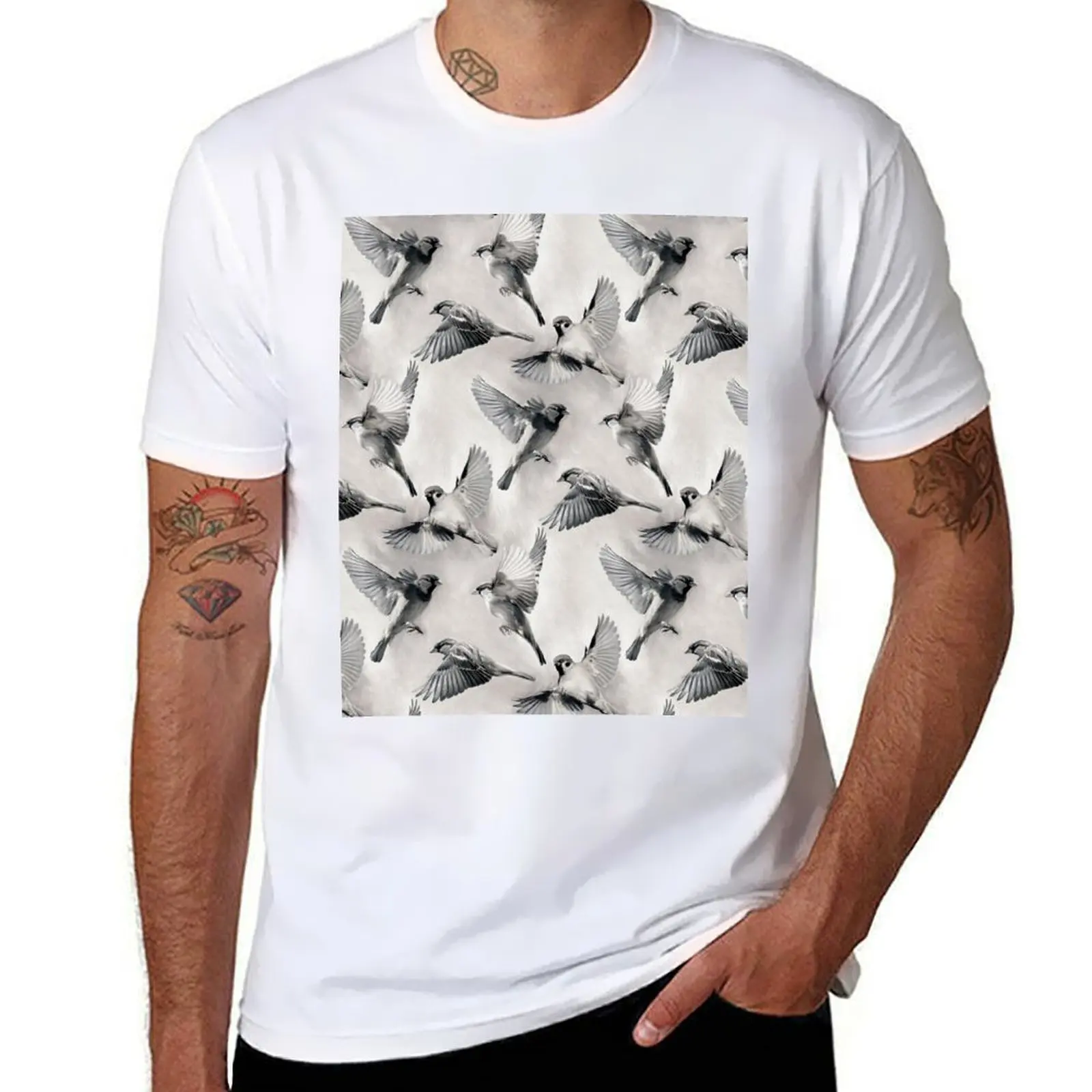 Sparrow Flight - monochrome T-Shirt man t shirts for men funny t shirts dark humor t shirts for man pack white T-Shirt
Sparrow Flight - monochrome T-Shirt man t shirts for men funny t shirts dark humor t shirts for man pack white T-Shirt