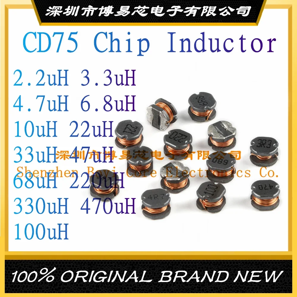 CD75 Inductor 2.2uH 3.3uH 4.7uH 6.8uH 10uH 22uH 33uH 47uH 68uH 220uH 330uH 470uH 100uH Wire Wound Power Inductor
CD75 Inductor 2.2uH 3.3uH 4.7uH 6.8uH 10uH 22uH 33uH 47uH 68uH 220uH 330uH 470uH 100uH Wire Wound Power Inductor