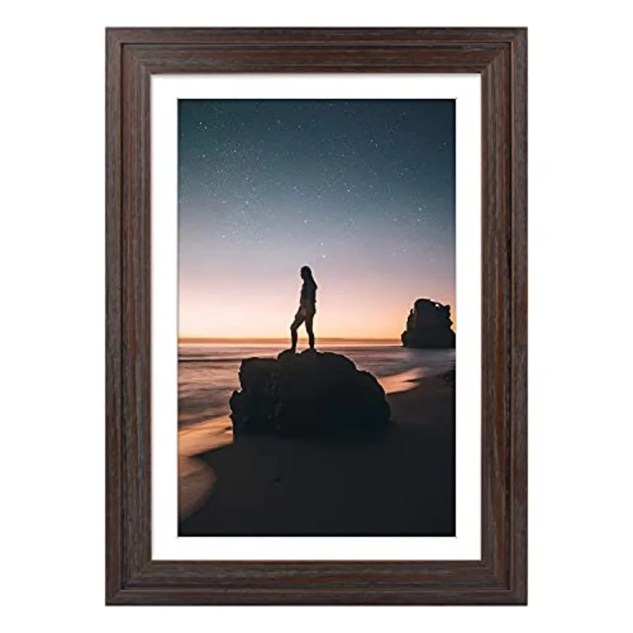Picture Frame - Displays 11x17 Photo with Mat or Without Mat, Wide Moulding Solid Wood Frame for Wall Display
Picture Frame - Displays 11x17 Photo with Mat or Without Mat, Wide Moulding Solid Wood Frame for Wall Display